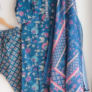 Alternative view of Neelkanthi Utsav Suit Set