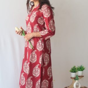 Alternative view of Soothing Rosewood Delight V-Neck Suit Set