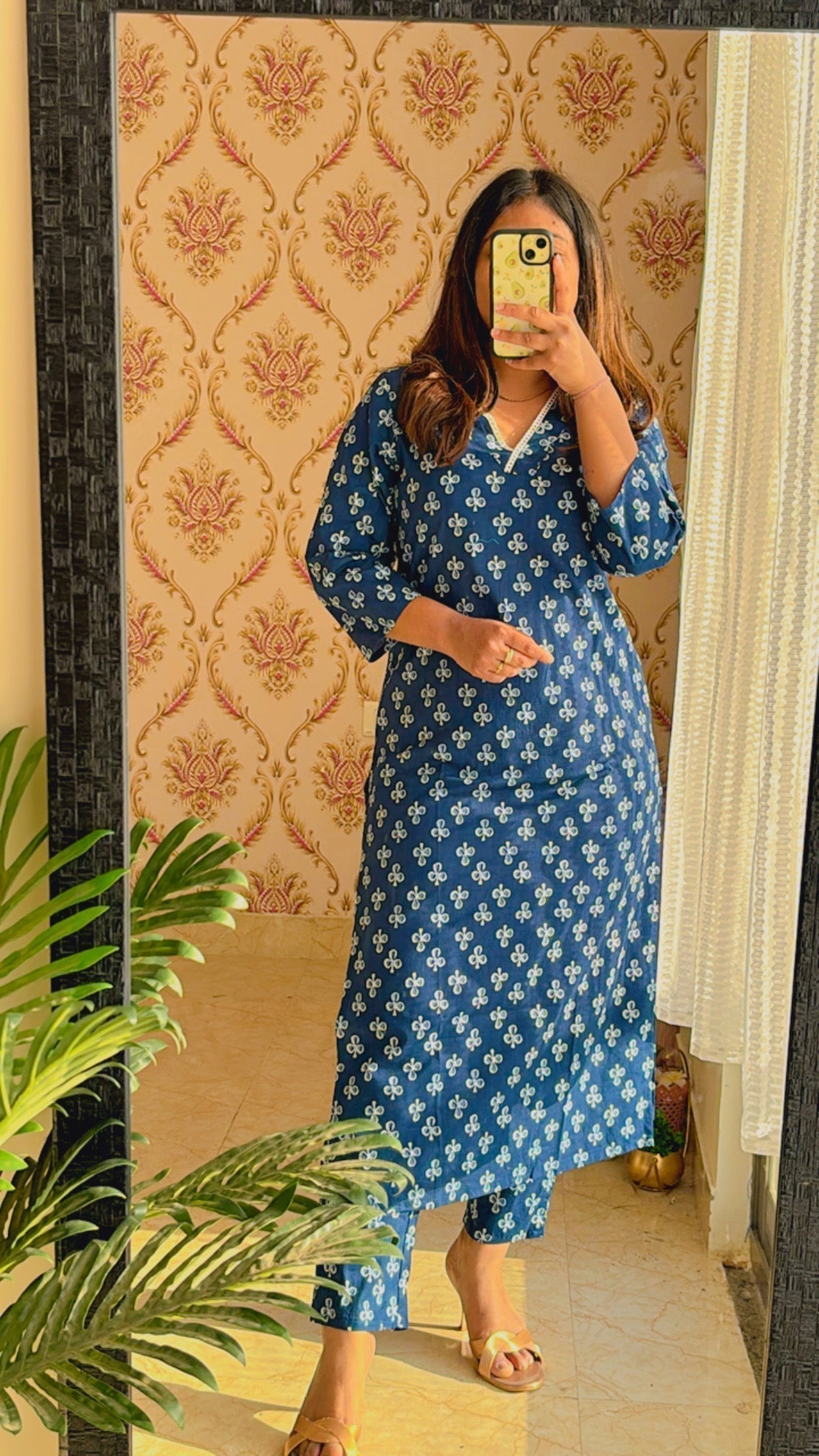 Indigo Viral Lace Suit Set - Sukoon 3.0 (Slim Fit) - Image 2