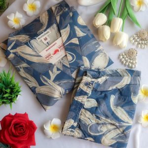 Big Blue Lilys Suit Set- Vasant