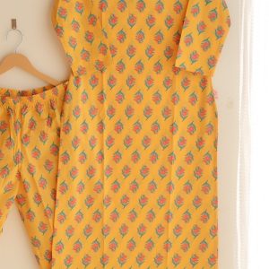Alternative view of Sunflower Meadow Lace Suit Set - Sukoon 2.0 (Slim Fit)