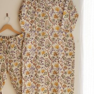 Alternative view of Blooming Petals Kantha Lace Suit Set - Sukoon 2.0 (Slim Fit)