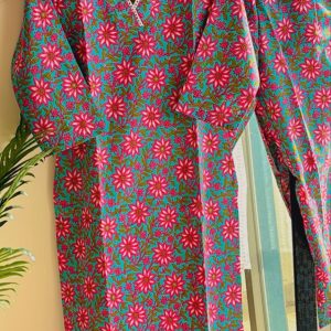 Alternative view of Aasmani Phool Lace Suit Set - Sukoon 3.0 (Slim Fit)
