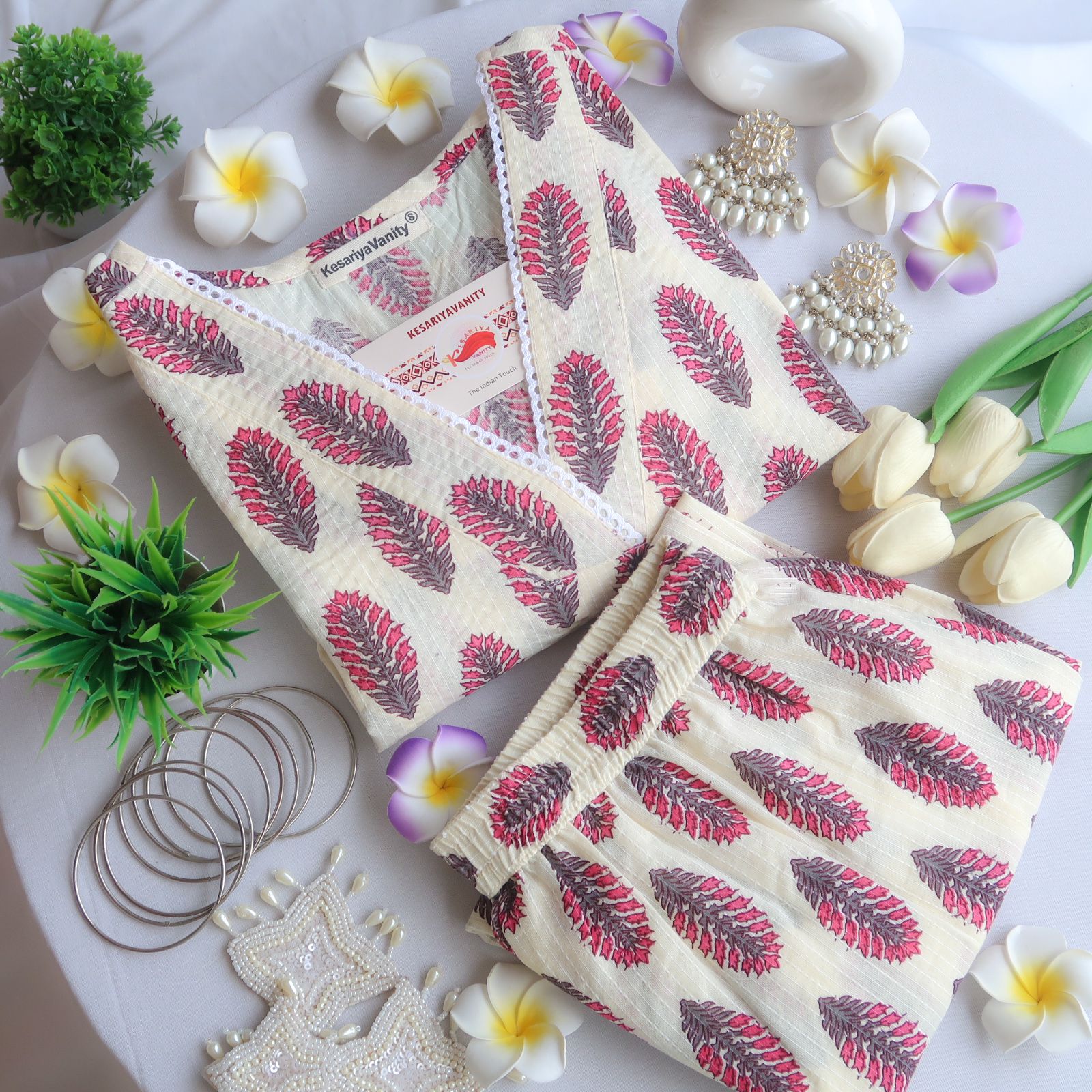 Jasmine Lace Suit Set - Sukoon 4.0 (Slim Fit)