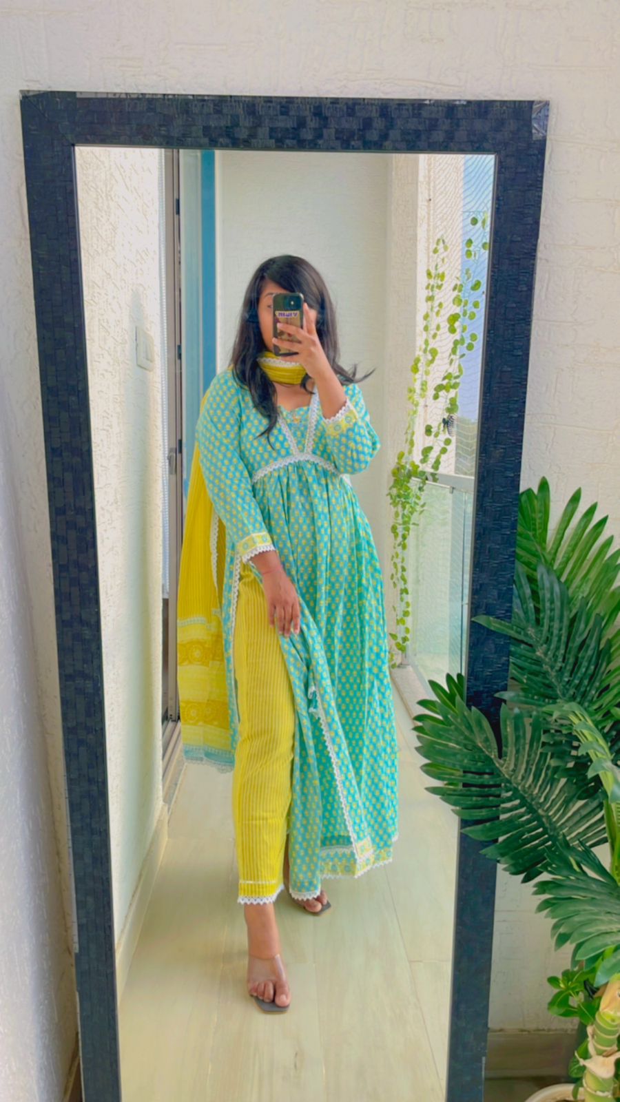 Sea Green Soft Cotton Suit - Image 3