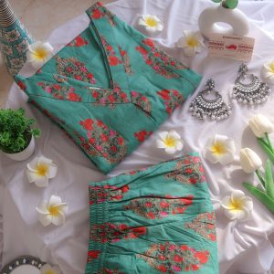 Jade Green Office/ Regular Wear Suit Set