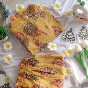 Sunflower Yellow Floral Suit Set