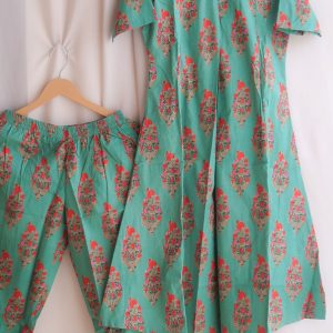 Alternative view of Jade Green Office/ Regular Wear Suit Set