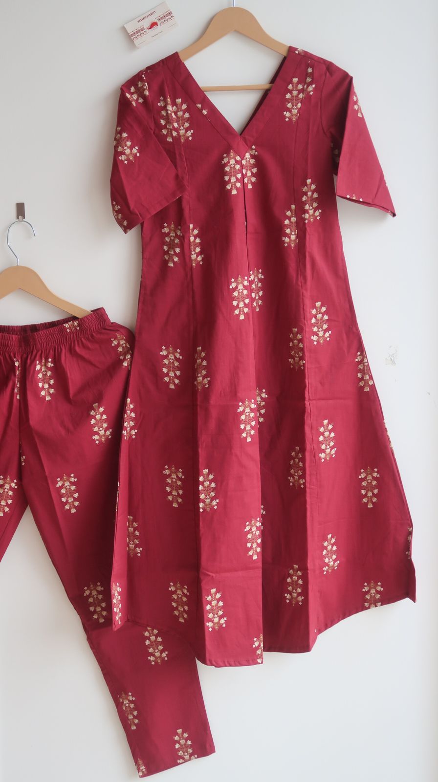 Rasp Berry Office/Regular Wear Suit Set - Image 2