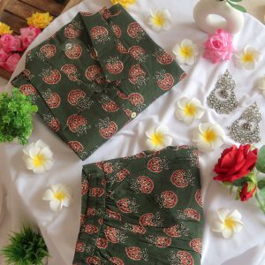 Verde Mocha Office/Regular Wear Suit Set