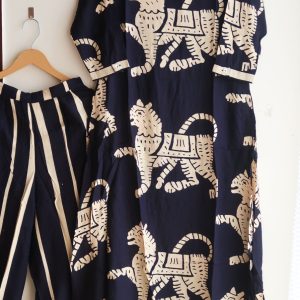 Alternative view of Dark Majesty Tiger Print Suit Set