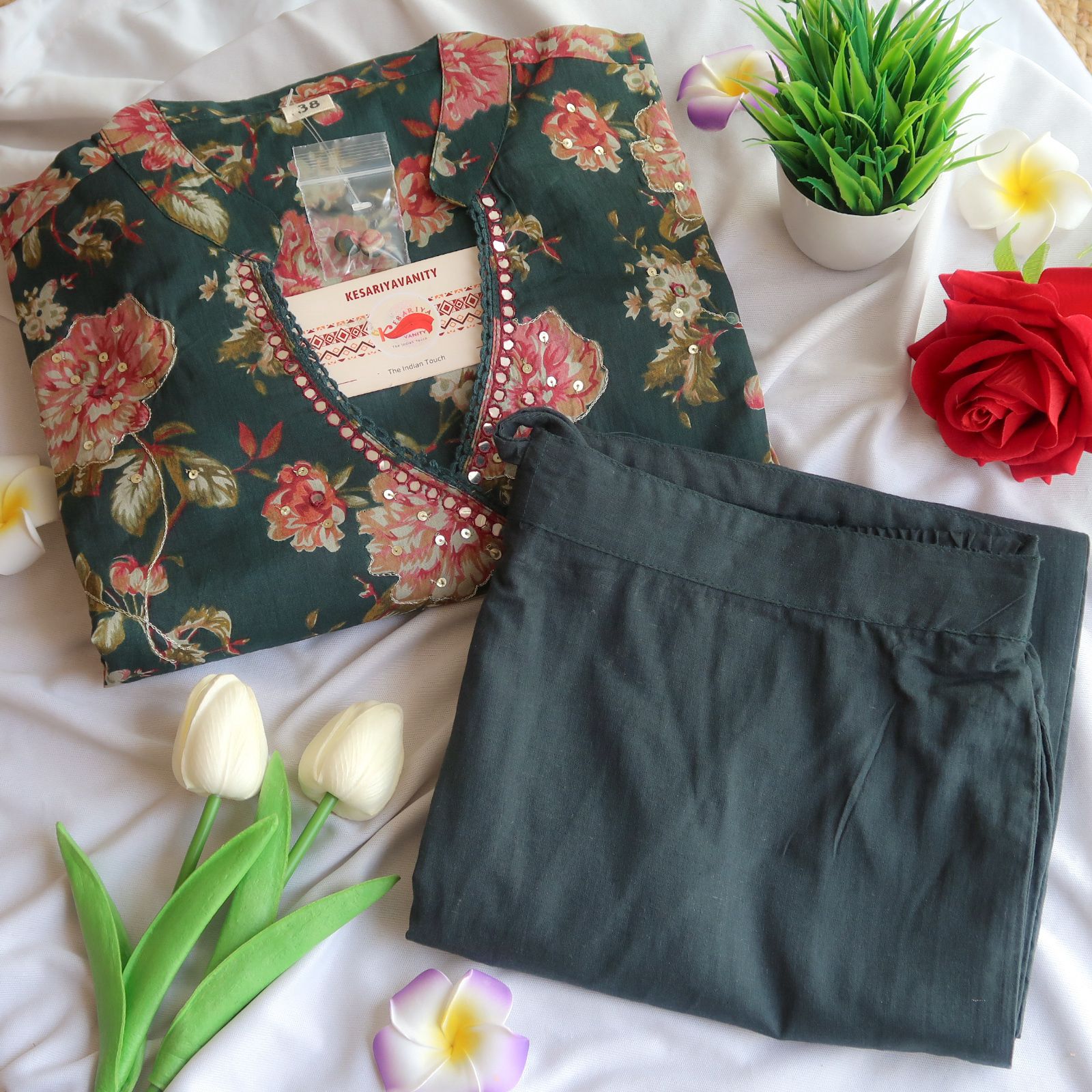 Emerald Garden Affair Suit Set