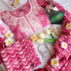 Raspberry Dreams Embroidered Tie Dye Suit Set - Launch 16