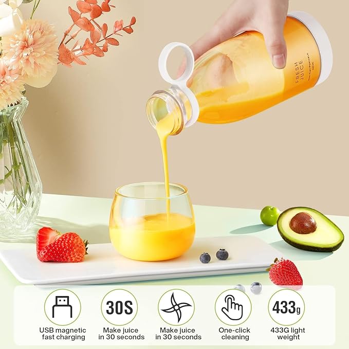Portable Blender, USB Rechargeable Mini Juicer Blender - Image 4