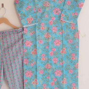 Alternative view of Blue Florals Elegance Bliss Suit Set