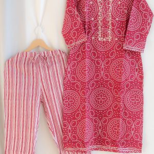 Alternative view of Rosewood Bandhej Harmony Suit Set - EOFY SALE