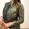 Green Paisley Jacket Sari