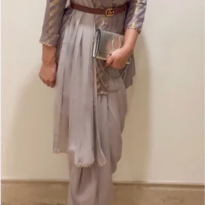 Alternative view of Lilac Pant Sari