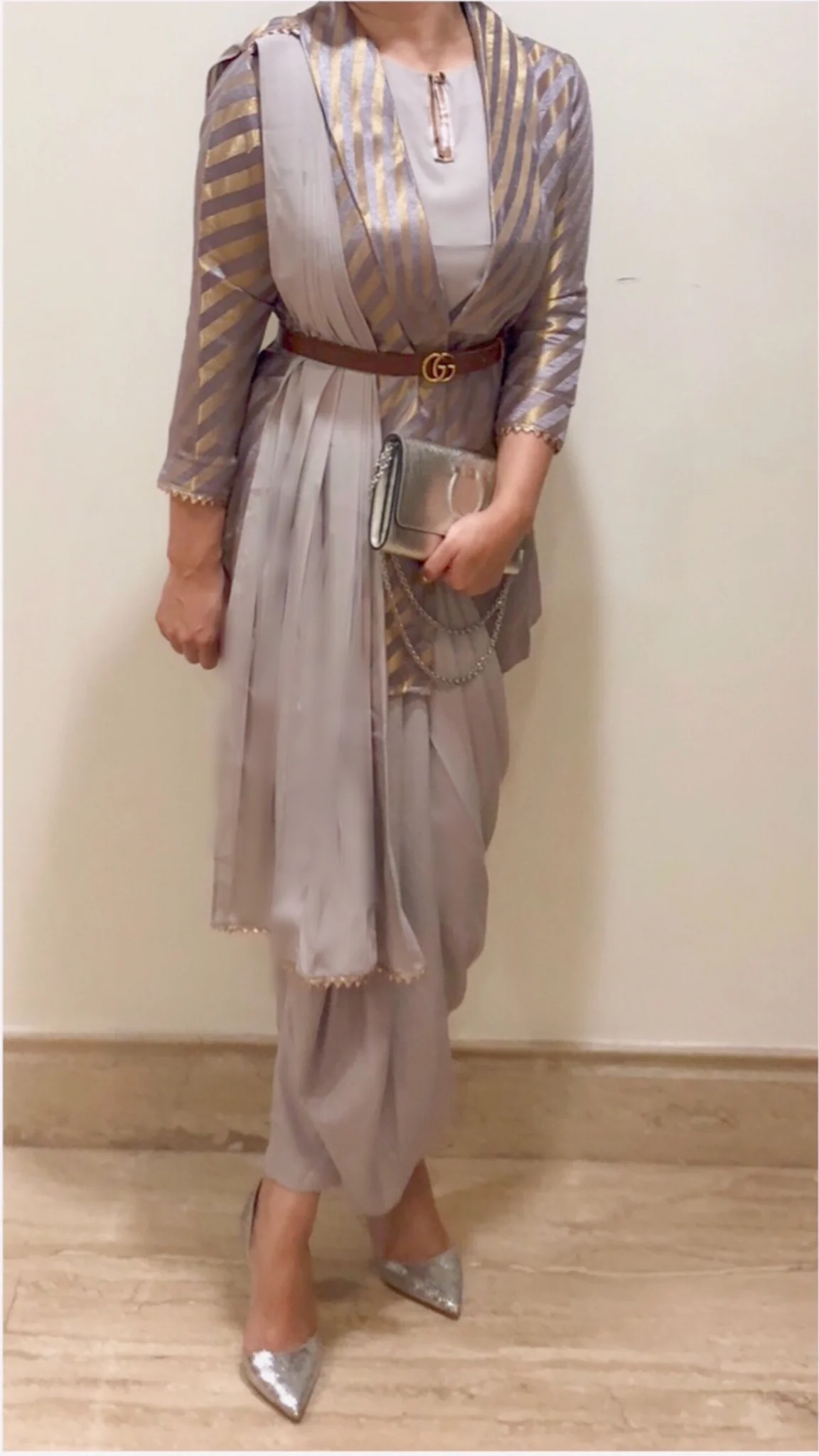 Lilac Pant Sari - Image 2